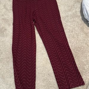 Pants with herringbone pattern